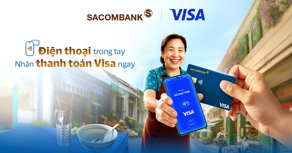 SACOMBANK triển khai tính năng 'Chấp nhận thanh toán thẻ Visa'