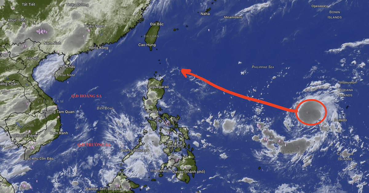 Áp thấp nhiệt đới ngoài khơi Philippines có khả năng mạnh lên thành bão