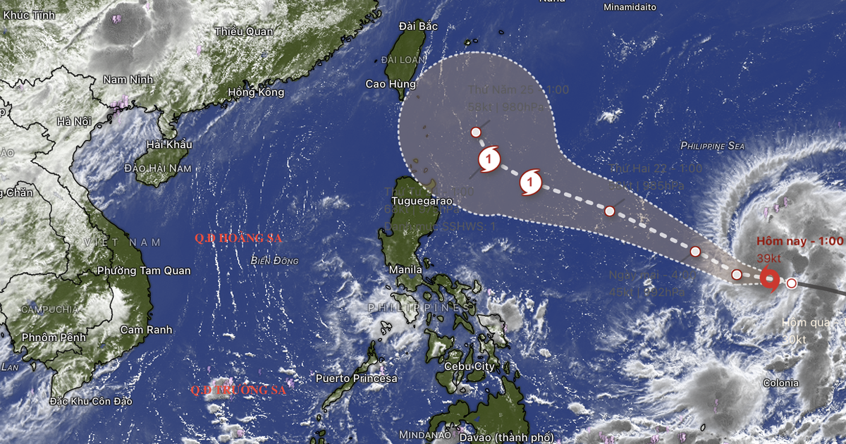 Bão Mekkhala vừa hình thành ngoài khơi Philippines