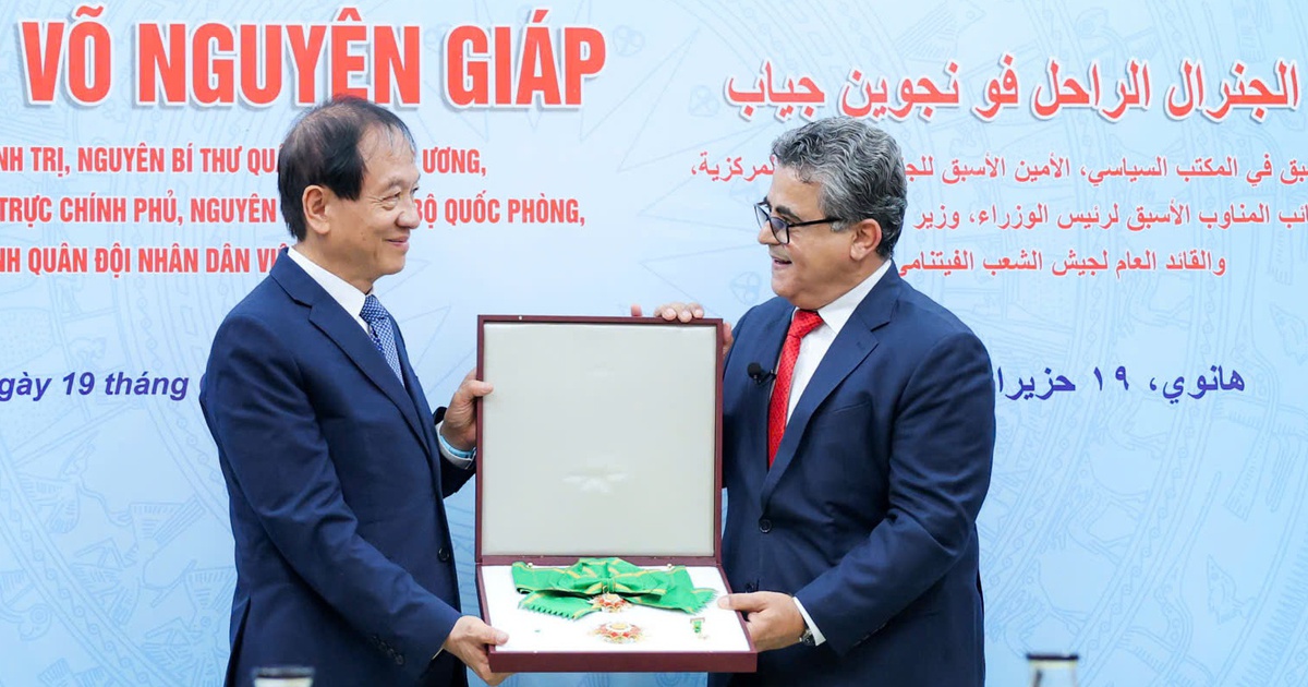 Palestine truy tặng Đại tướng Võ Nguyên Giáp huân chương cao quý nhất
