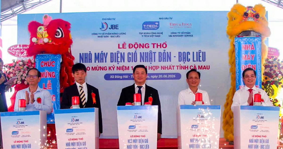 Cà Mau xây thêm nhà máy điện gió gần 2.500 tỉ đồng