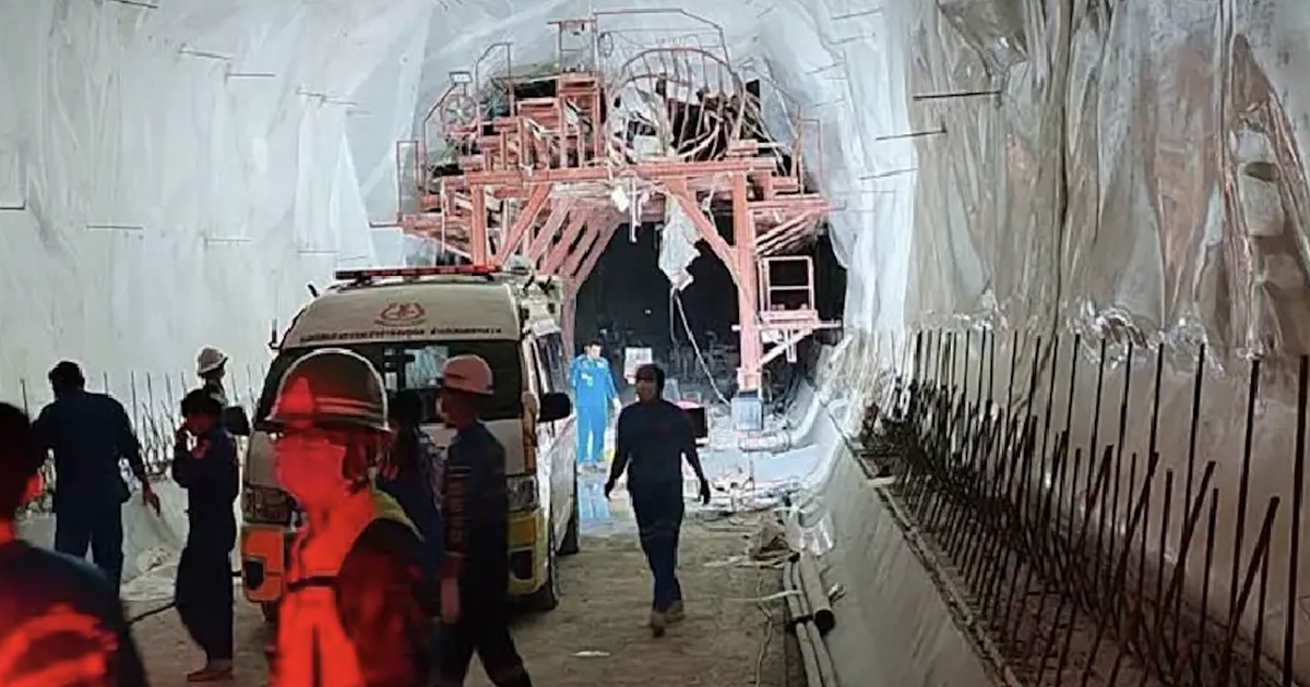 Sập giàn giáo công trình đường sắt tại Thái Lan: 2 người chết, 7 người bị thương