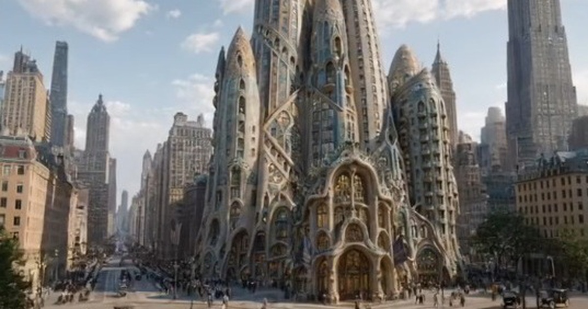 'Tháp Manhattan bị thất lạc' - 'bóng ma một New York khác biệt' của Gaudi được tái hiện