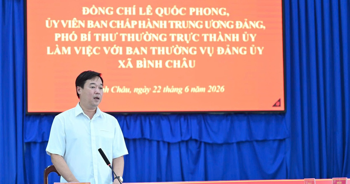 Phó bí thư Thành ủy Lê Quốc Phong: Bình Châu cần phát huy hiệu quả các lợi thế về du lịch sinh thái