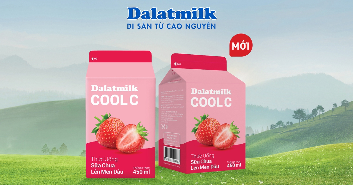 Thức uống sữa chua lên men Dâu Dalatmilk Cool C vừa ra mắt có gì đặc biệt?