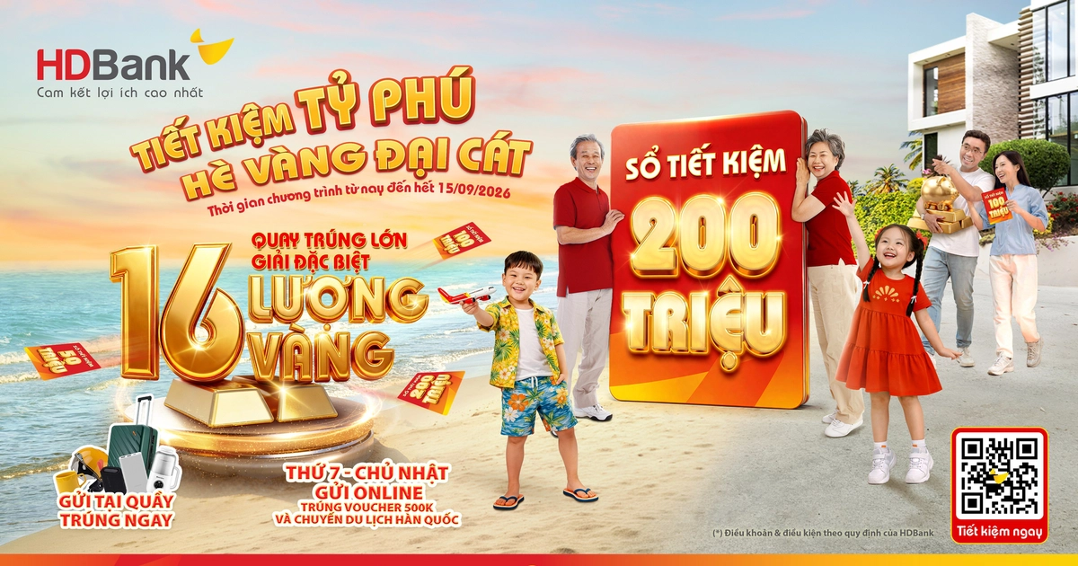 Hàng chục khách hàng HDBank trúng thưởng sổ tiết kiệm 'trăm triệu' và chuyến du lịch Hàn Quốc