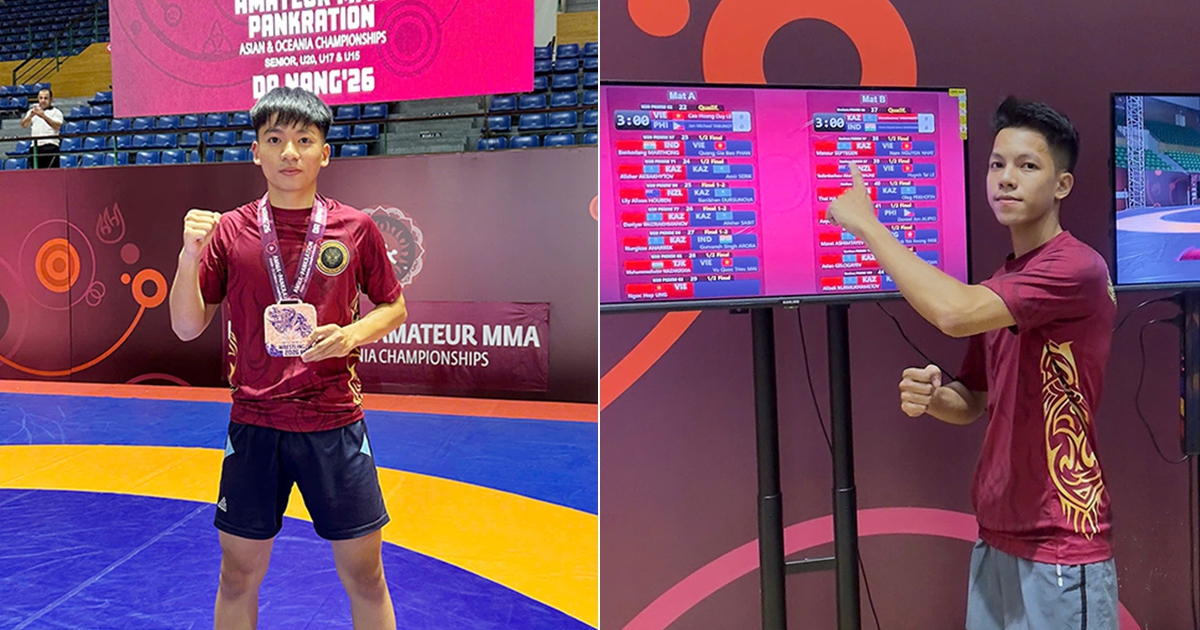 Sinh viên Duy Tân giành Huy chương Đồng Giải vô địch AMMA & Pankration
