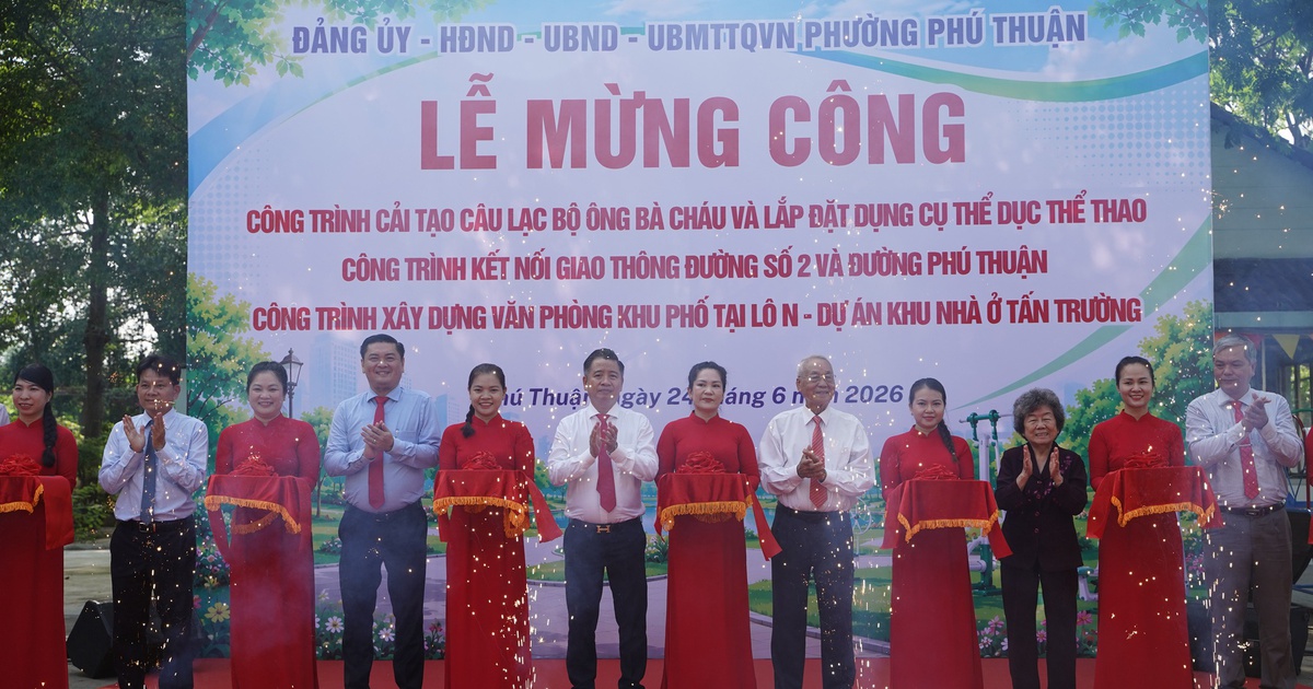 Phường Phú Thuận khánh thành 3 công trình phục vụ sinh hoạt cộng đồng