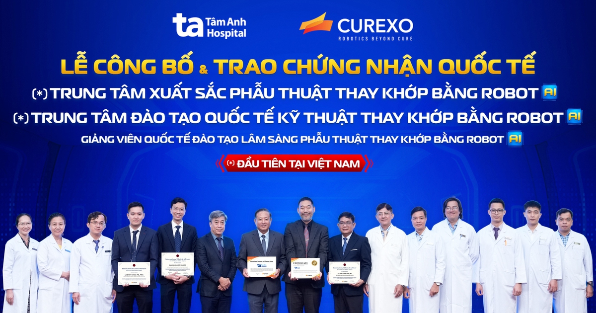 Bệnh viện Tâm Anh đạt 3 chứng nhận quốc tế với robot AI thay khớp
