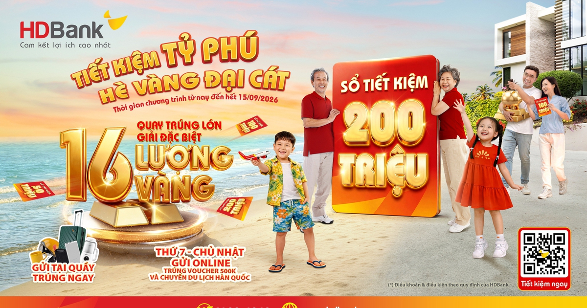 Khách hàng HDBank trúng thưởng lớn