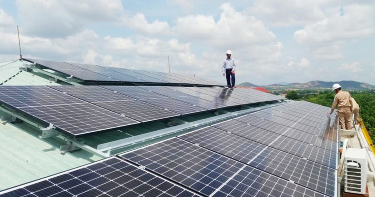Điện mặt trời mái nhà được bán tối đa 50% điện dư