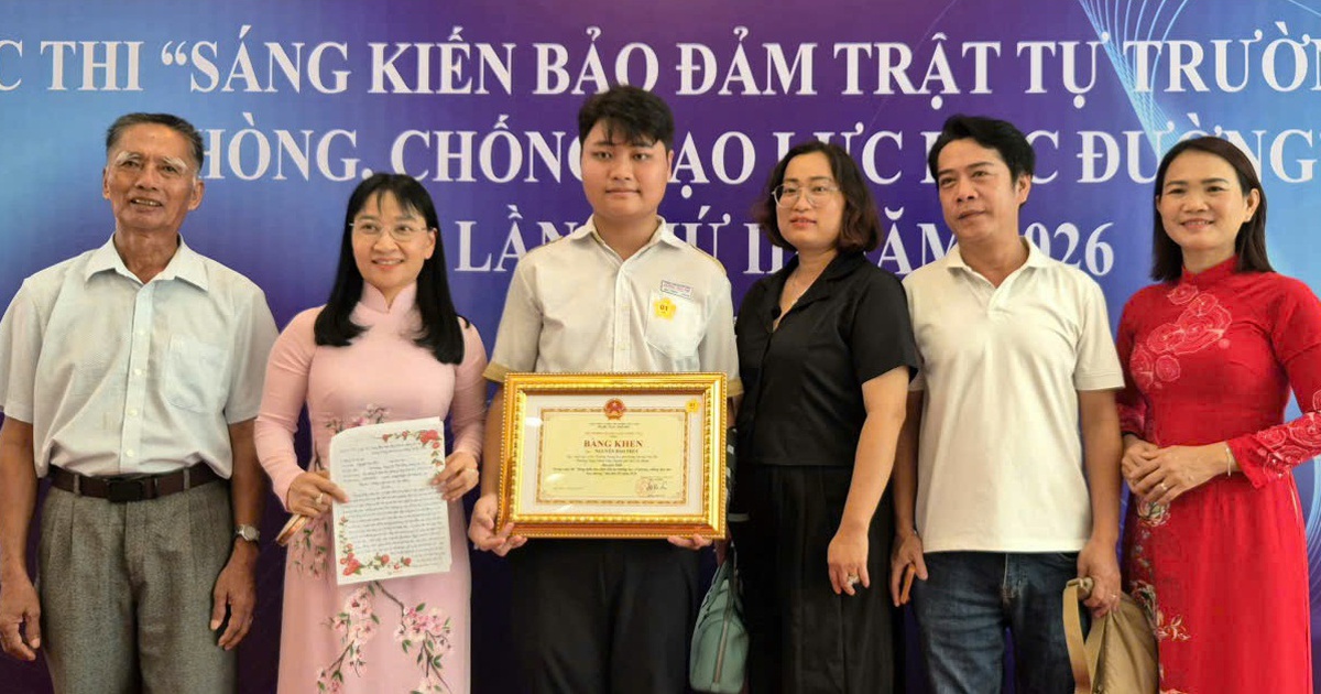 Học sinh Trường THPT Dương Văn Thì, TP.HCM đoạt giải nhất thi sáng kiến phòng chống bạo lực học đường