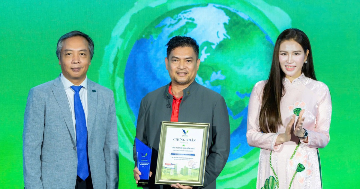 Vietjet hai năm được vinh danh trong Top Doanh nghiệp ESG Việt Nam Xanh