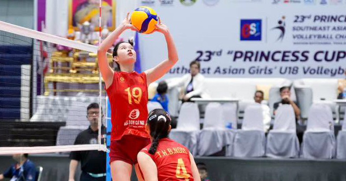 Bóng chuyền nữ Việt Nam thắng Indonesia tại bán kết U18 Đông Nam Á