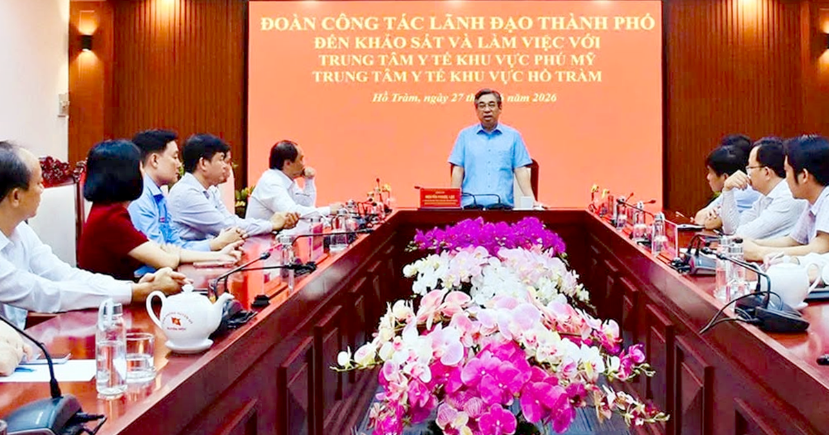 Phó bí thư Nguyễn Phước Lộc: Đầu tư trung tâm y tế thành cơ sở 2 bệnh viện tuyến cuối