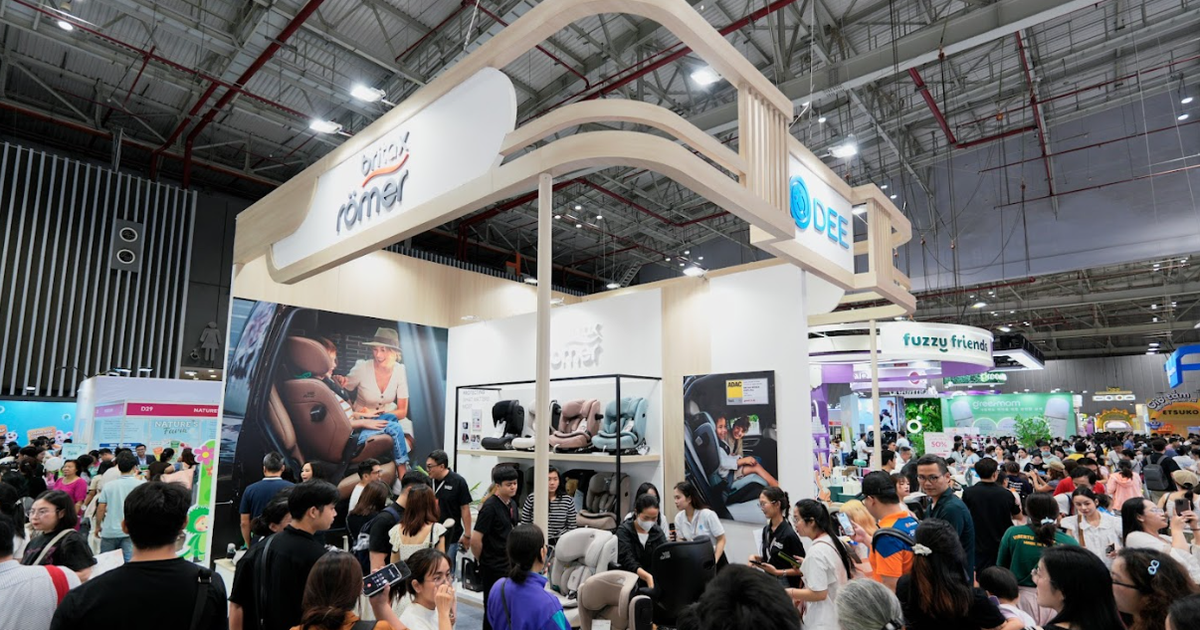 Ghế ô tô trẻ em Britax Römer của Đức xuất hiện tại Vietbaby Fair 2026