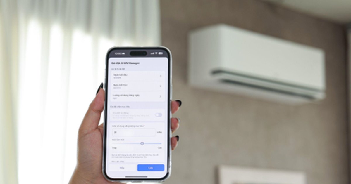 Quản lý tiêu hao điện năng bằng công nghệ AI trên điều hòa