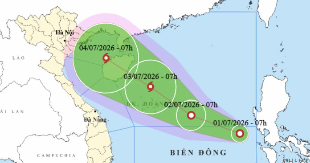 Áp thấp nhiệt đới hình thành trên Biển Đông, dự báo mạnh lên thành bão số 1