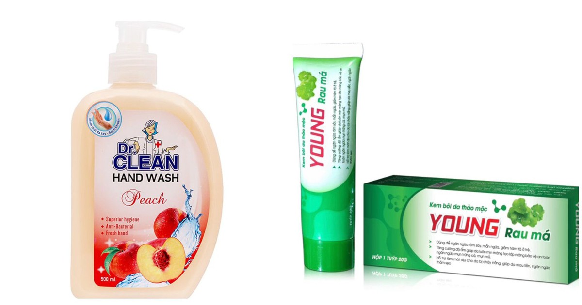 Bộ Y tế thu hồi hai lô mỹ phẩm Dr. Clean, Young Rau Má trên toàn quốc