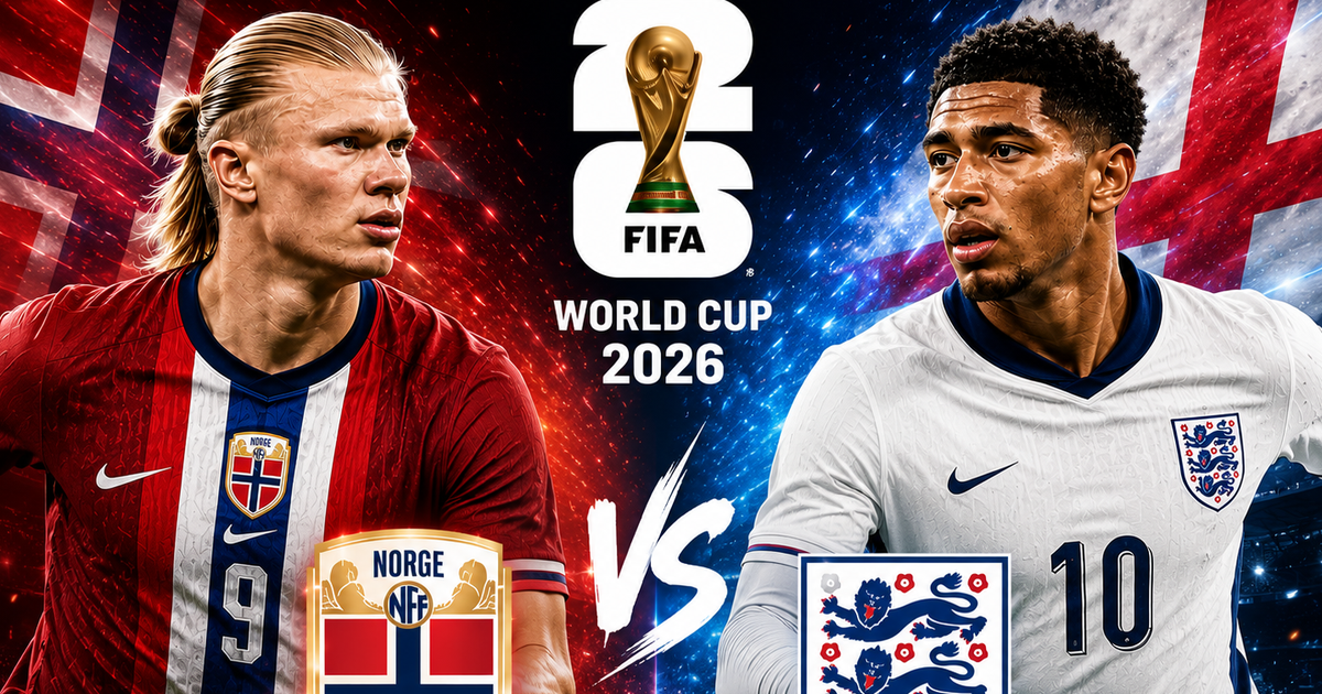 Tương quan sức mạnh giữa Na Uy và Anh ở tứ kết World Cup 2026