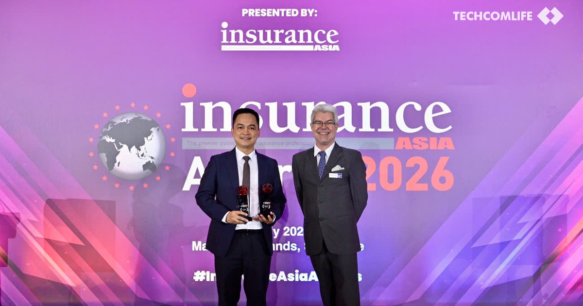 Techcom Life đoạt cú đúp giải thưởng tại Insurance Asia Awards 2026