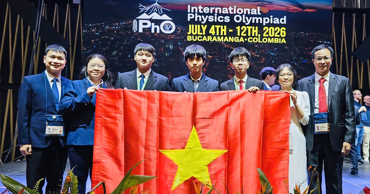 Việt Nam lần đầu vào top 7 Olympic vật lý quốc tế với 4 huy chương vàng