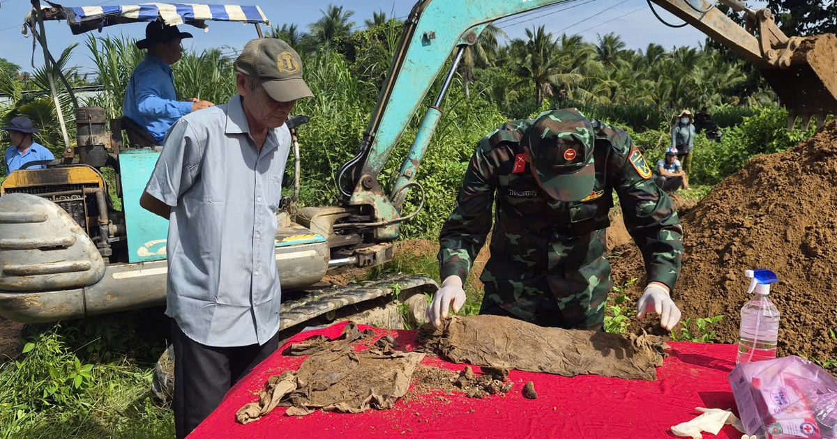 Vĩnh Long tiếp tục tìm kiếm khoảng 10 hài cốt liệt sĩ tại nghĩa trang tạm thời chiến