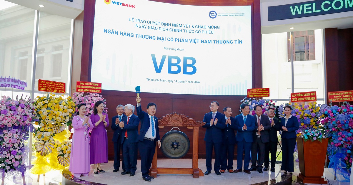 1,08 tỉ cổ phiếu VBB của Vietbank chính thức niêm yết trên HOSE