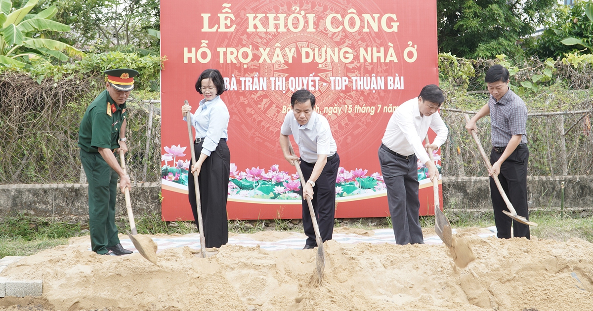 Quảng Trị đồng loạt khởi công 361 căn nhà cho người có công với cách mạng