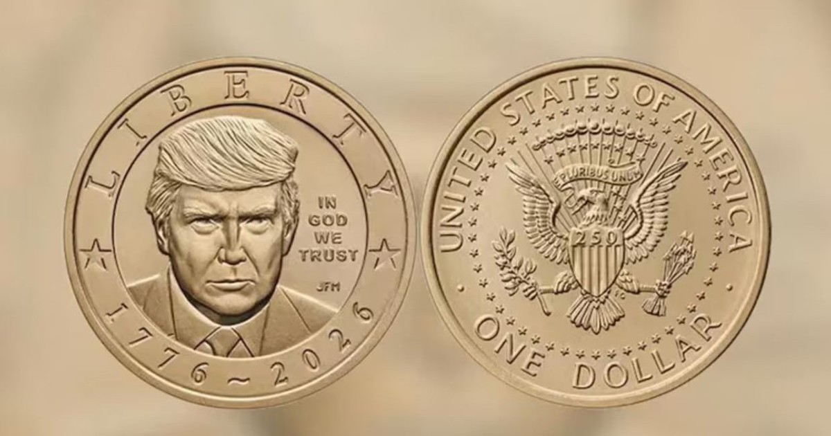 Mỹ đúc đồng xu 1 USD có hình ông Trump