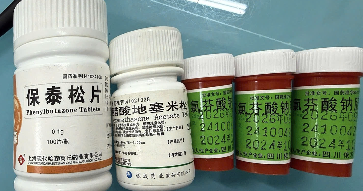 Suy thận, nguy kịch vì uống thuốc chứa Phenylbutazone trị đau khớp mua trên mạng