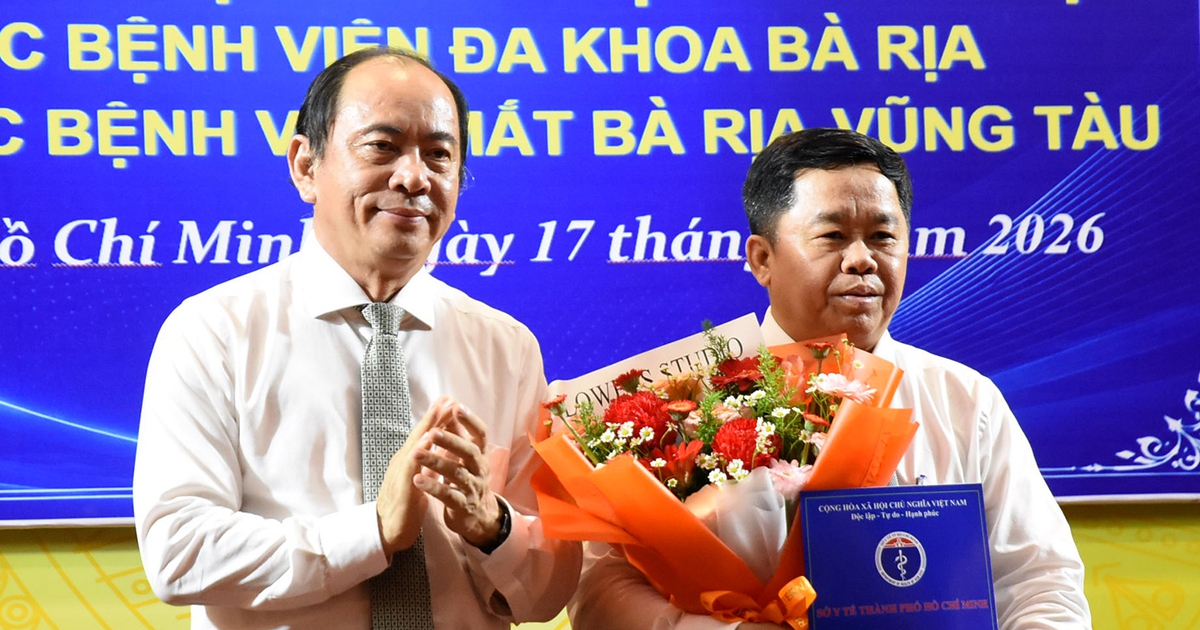 Phó giám đốc Sở Y tế TP.HCM làm Giám đốc Bệnh viện Đa khoa Bà Rịa