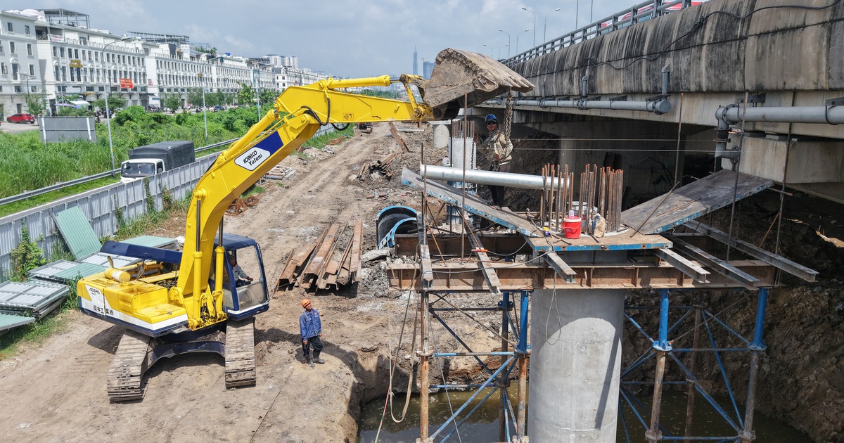 Đường nối từ nút giao An Phú đua tiến độ, sẵn sàng cho ngày sân bay Long Thành khai thác thương mại
