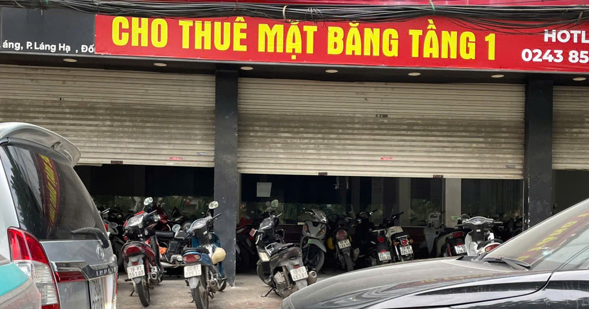 Mặt bằng kinh doanh ở Hà Nội nhan nhản biển cho thuê