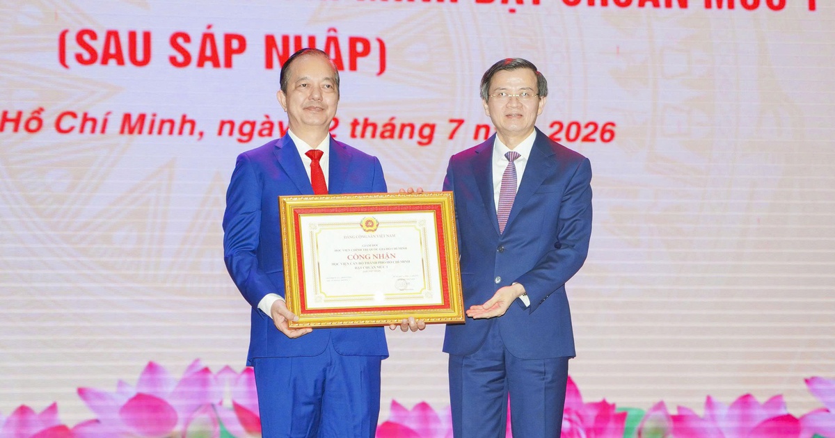 Học viện Cán bộ TP.HCM đạt chuẩn mức 1 sau sáp nhập