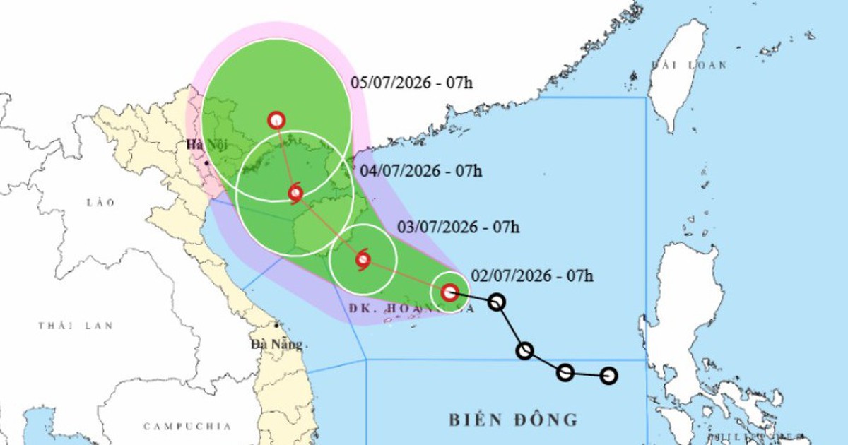 Bão số 1 khả năng sắp hình thành, dự báo ngày 4-7 vào vịnh Bắc Bộ