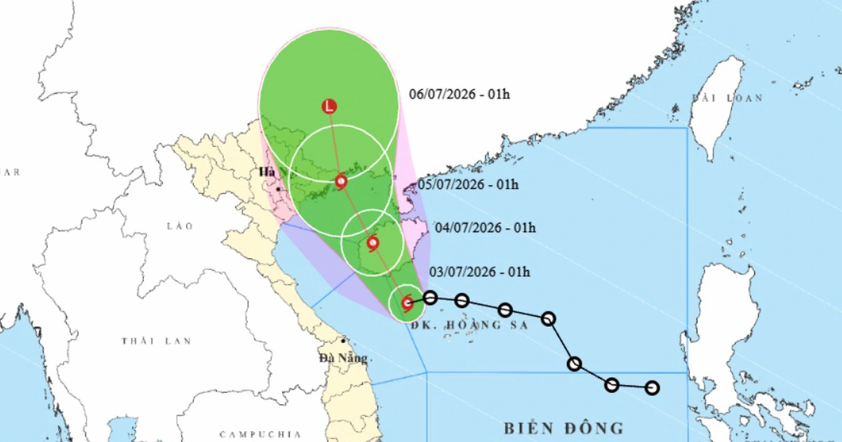 Bão số 1 vừa hình thành trên Biển Đông, hướng vào biển Quảng Ninh - Hải Phòng