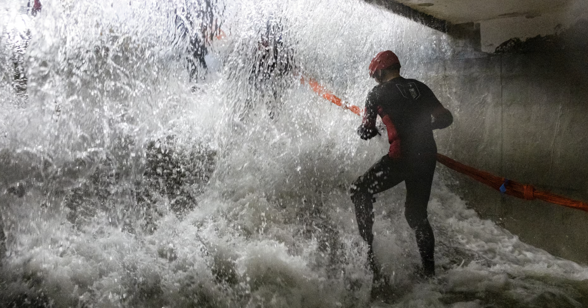 In China, people brave simulated typhoons to prepare for the real thing