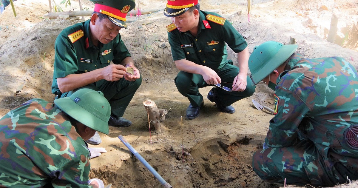 Tìm thấy 3 hài cốt liệt sĩ tại Câu Nhi, Quảng Trị, có thể còn khoảng 54 hài cốt