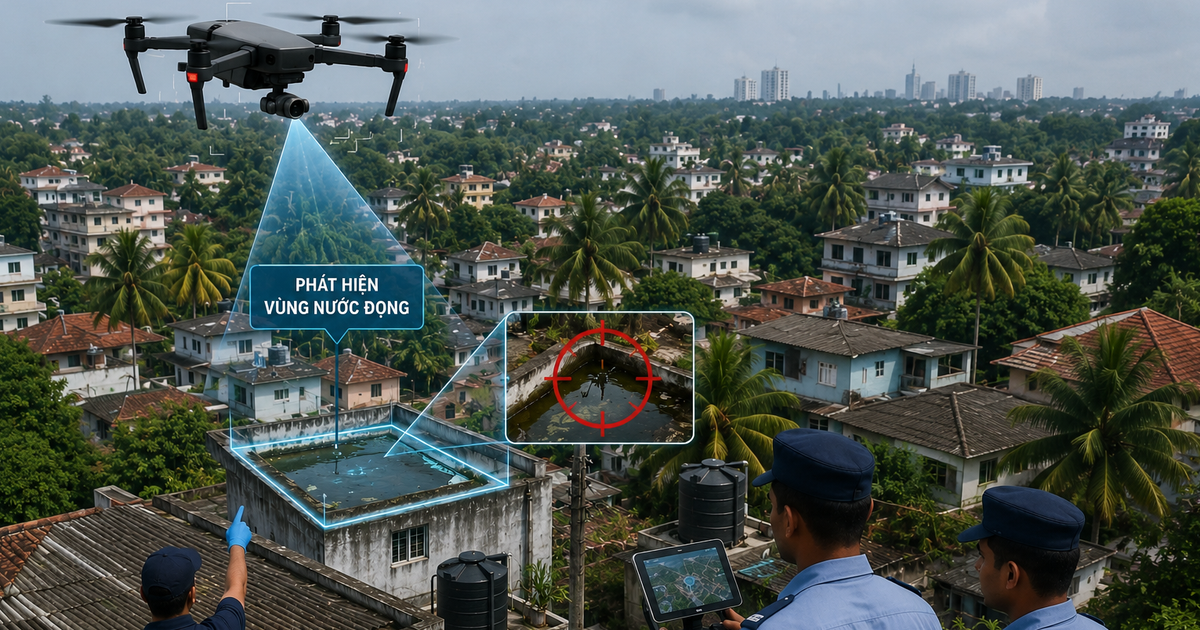 Sri Lanka điều drone tìm nước đọng để chống dịch sốt xuất huyết