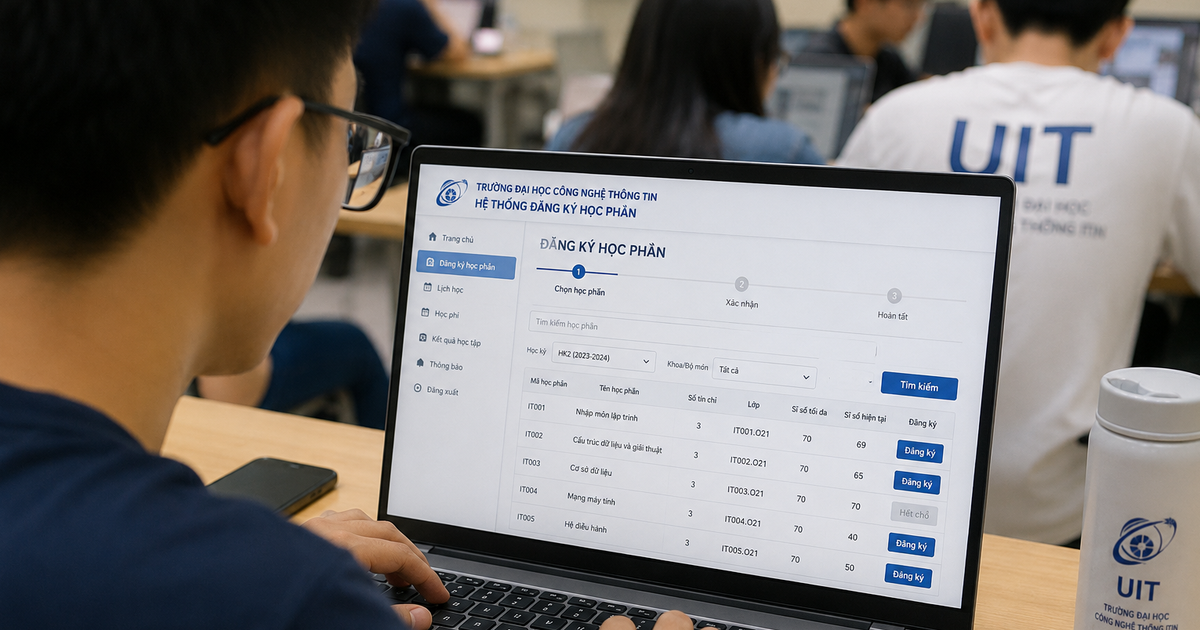 Trường ĐH Công nghệ thông tin nghiêm cấm giữ chỗ, nhường suất khi đăng ký học phần