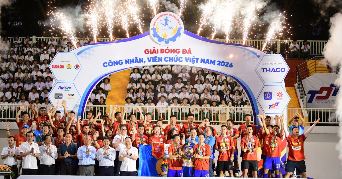 Thư cảm ơn của Ban Tổ chức Giải Bóng đá công nhân, viên chức Việt Nam 2026