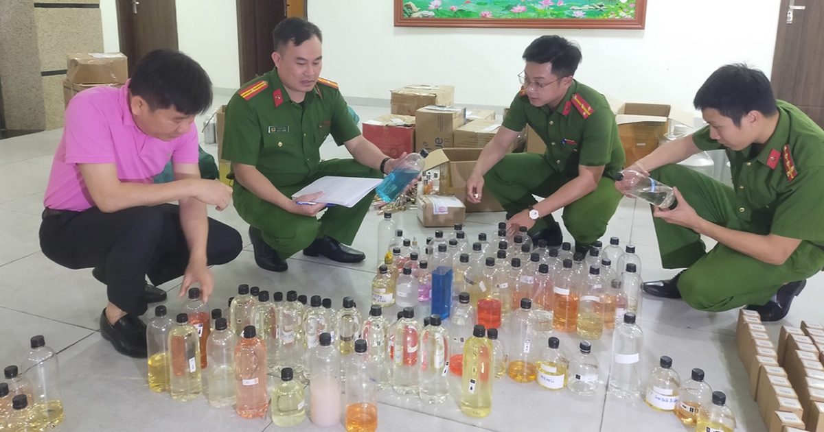 Thanh Hóa triệt xóa đường dây sản xuất, buôn bán nước hoa giả