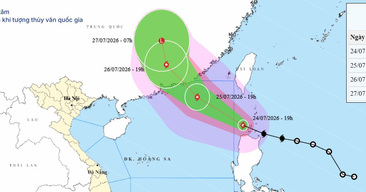 Bão Noul khi vào Biển Đông có thể mạnh cấp 11-12
