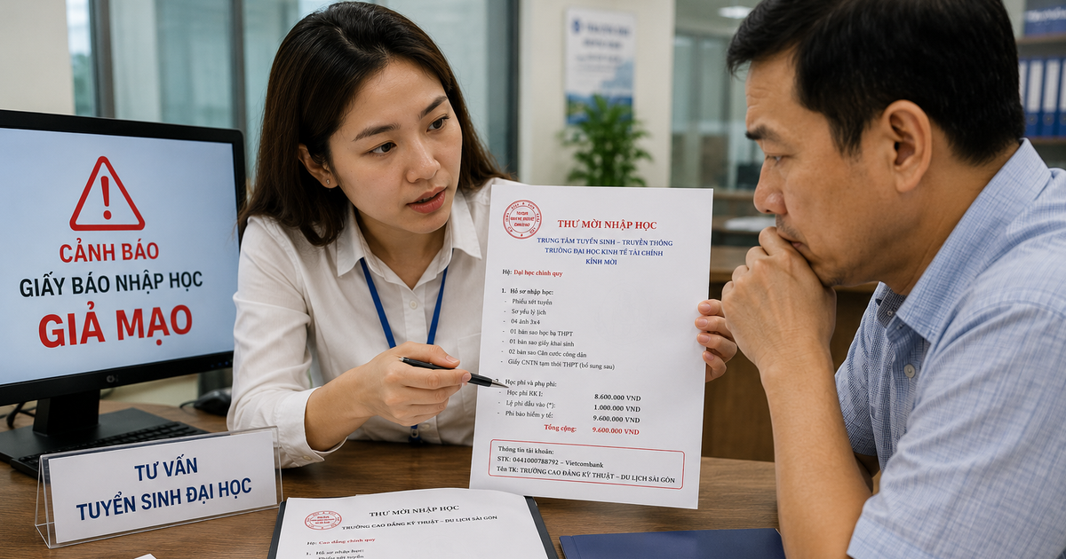 Phụ huynh nhờ xác minh, phát hiện giấy báo nhập học đại học nghi 'nâng cấp' bằng AI