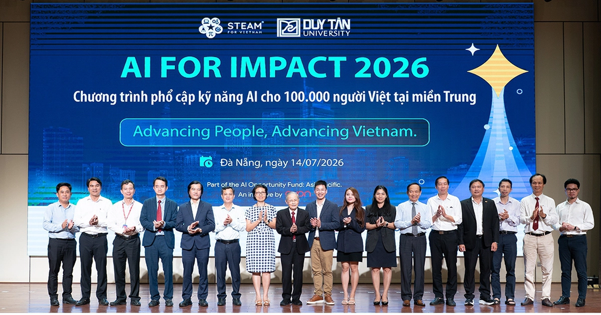 Đại học Duy Tân khởi động hành trình phổ cập AI cho 100.000 người miền Trung