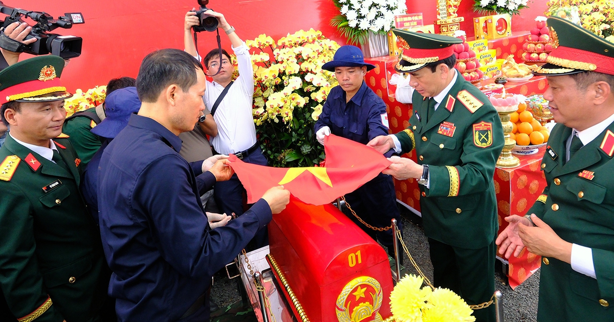 Đại tướng Phan Văn Giang: Quy tập hài cốt các anh hùng liệt sĩ phải chặt chẽ, khoa học