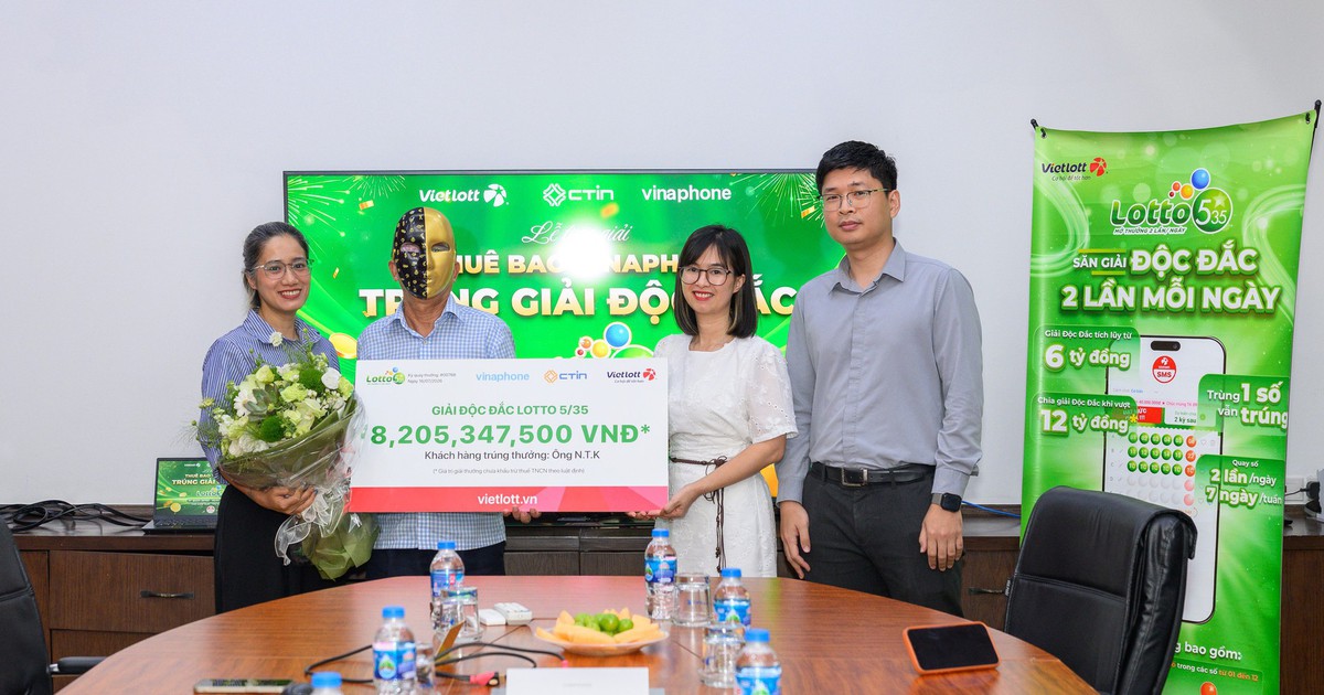 Cựu quân nhân nhận tin trúng Lotto 5/35 hơn 8,2 tỉ đồng khi đang làm vườn