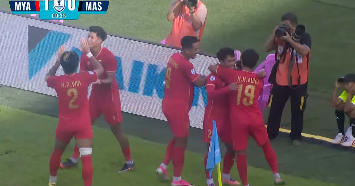 Myanmar - Malaysia (hiệp 1) 1-0: Trận đấu đang diễn ra rất hấp dẫn