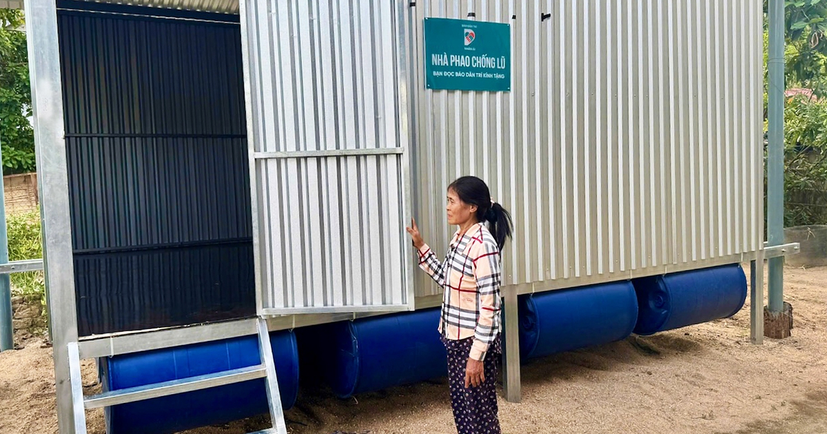 50 nhà phao chống lũ đến với người dân Phú Yên cũ trước mùa mưa